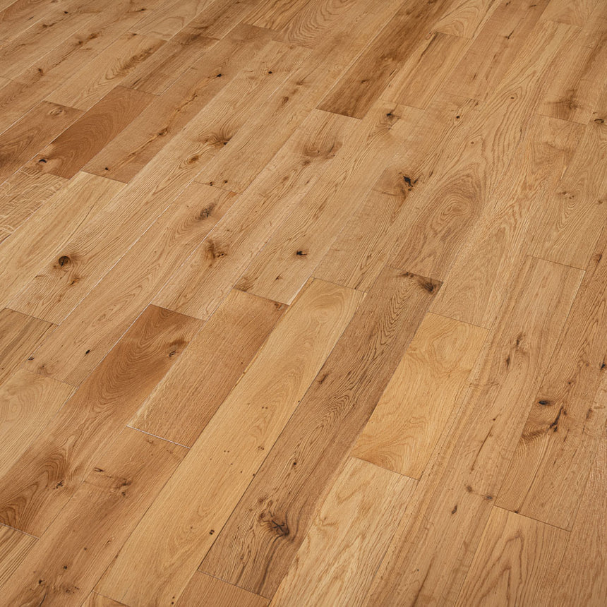 Natural Oak Claydon Random Length Plank 12/2mm Engineered Wood Flooring