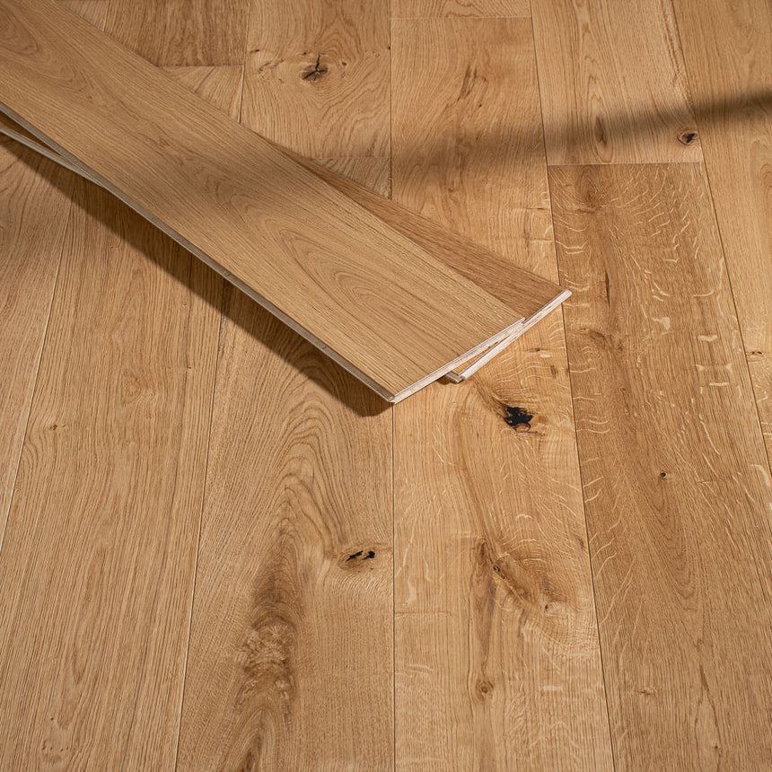 Natural Oak Helsby Plank 14/3mm Engineered Wood Flooring