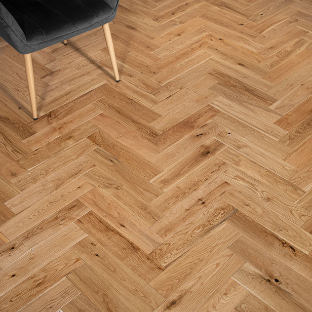 Natural Oak Herringbone 14/3mm Engineered Wood Flooring