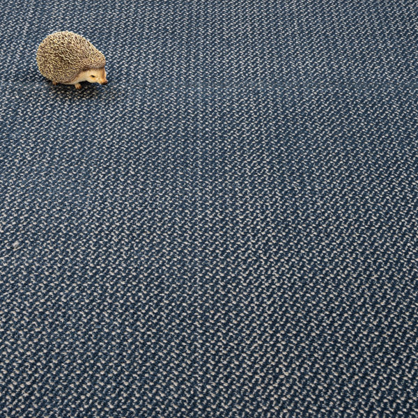 Navy Blue Waves Castle Carpet