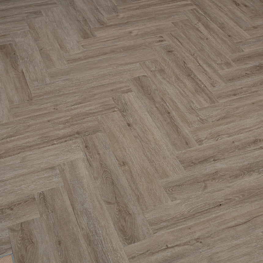 Noble Oak Prestige Herringbone 6mm SPC Click LVT Flooring
