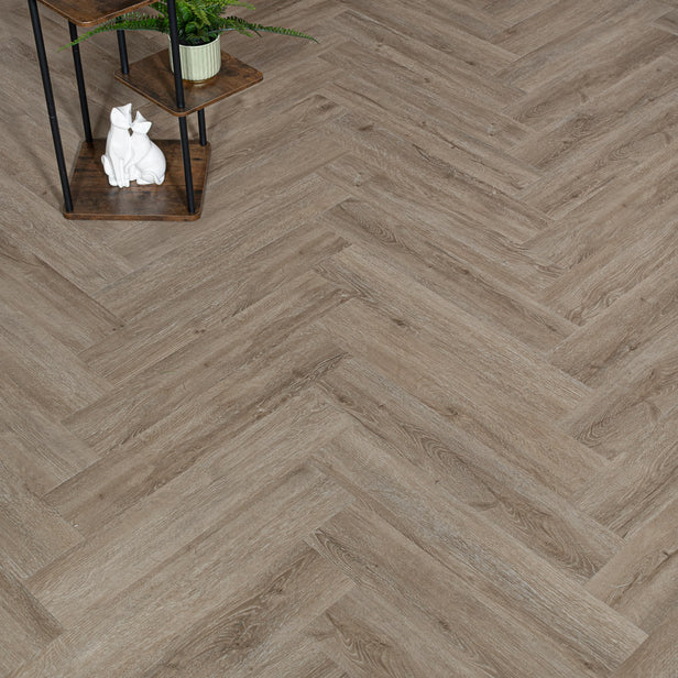 Noble Oak Prestige Herringbone 6mm SPC Click LVT Flooring