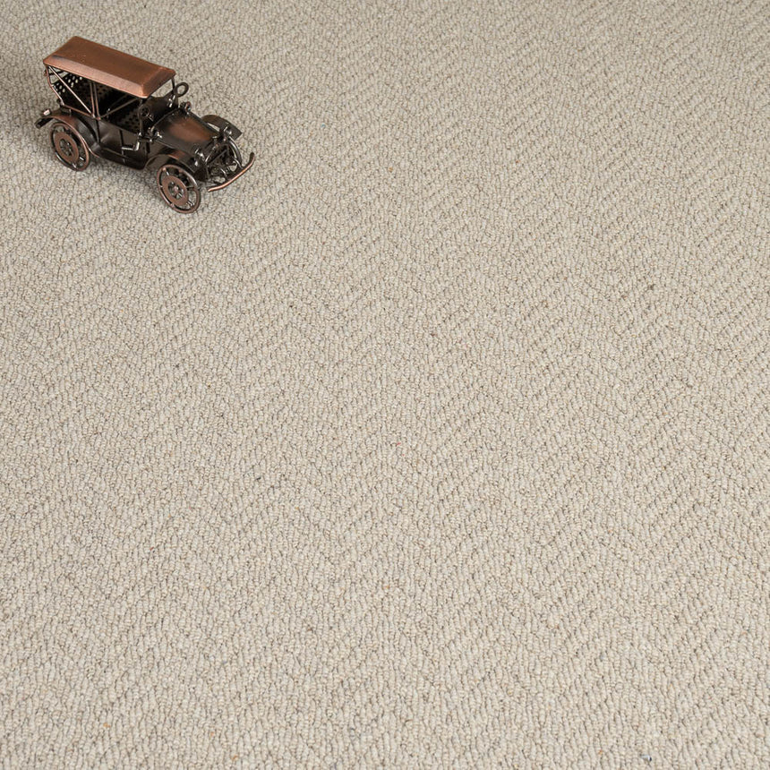 Oatcake Royal Sterling Wool Loop Carpet by Abingdon