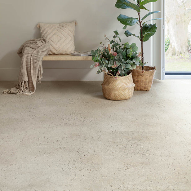 Oyster Concrete AVMTU40275 Illume Click LVT Flooring by Quick-Step