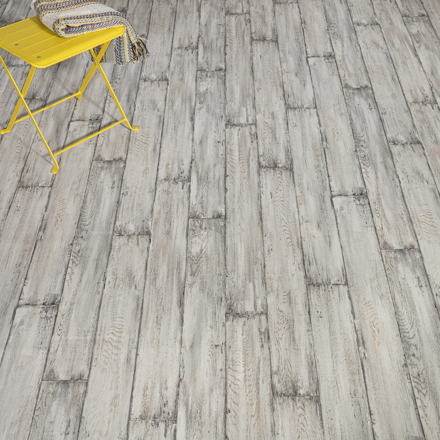 Painted Wood Light Grey Iconik 260 Vinyl Flooring