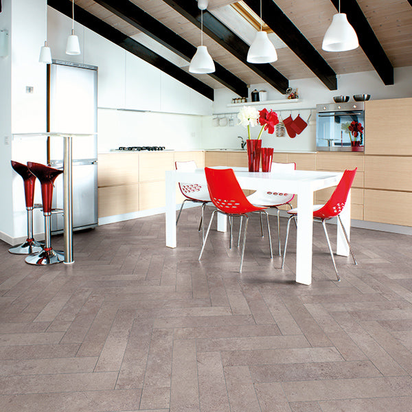 『MEIKO』ASTURIAS Herring bone GC Pesaro Cement D4739 Kronotex Herringbone Laminate Flooring