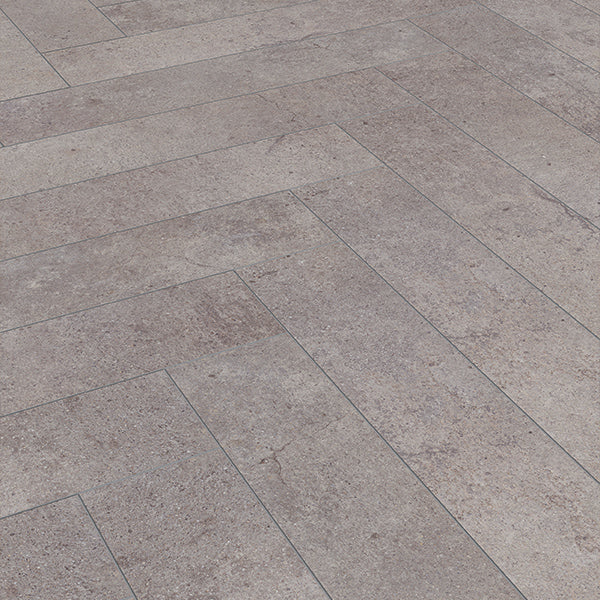 Pesaro Cement D4739 Kronotex Herringbone Laminate Flooring