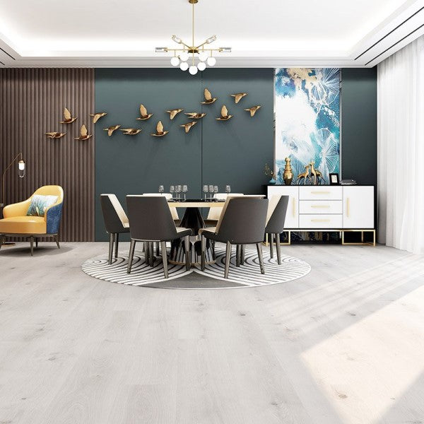 Pewter Light Oak Allora Plank SPC Click LVT Flooring