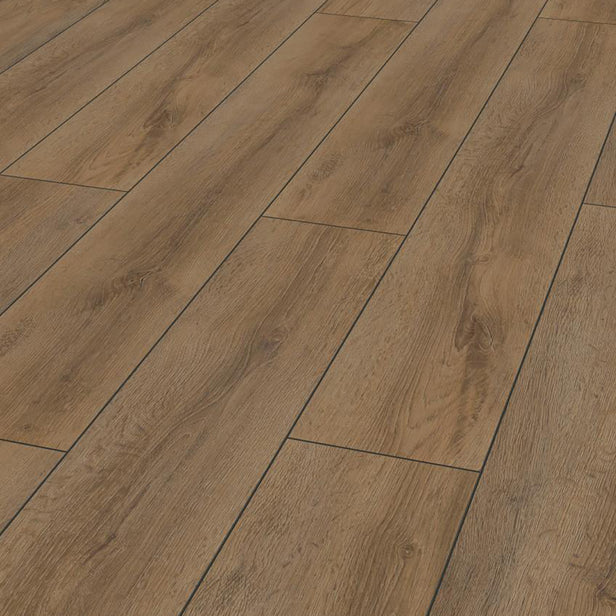 Premium Oak Brown D4957 Robusto Villa 12mm Laminate Flooring by Kronotex