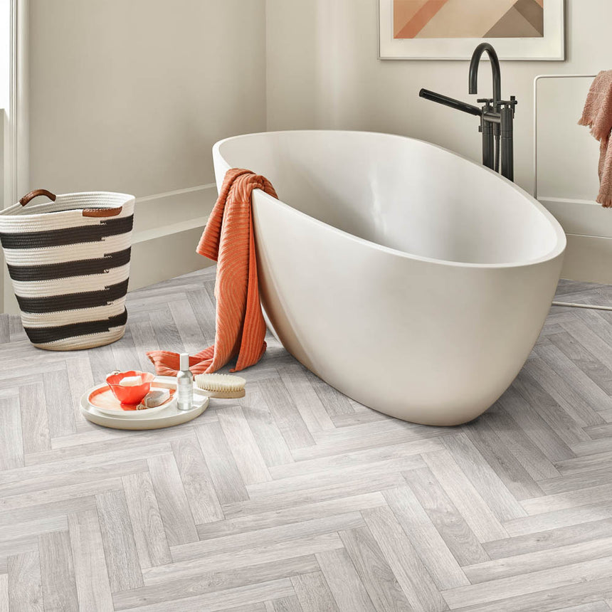 Alaska 581 Vintage Herringbone Vinyl Flooring