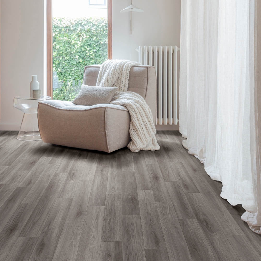 Presto Grey Wood Vinyl Flooring