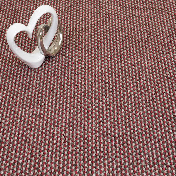 Red Richmond Loop Feltback Carpet