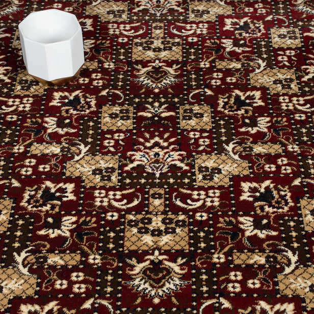Regal Red Indian Palace Wentworth Patterned Wilton Carpet