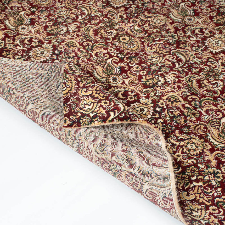 Regal Red Jacobean Wentworth Patterned Wilton Carpet