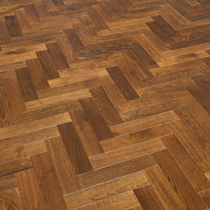 Roasted Oak Herringbone 14/3mm Engineered Wood Flooring