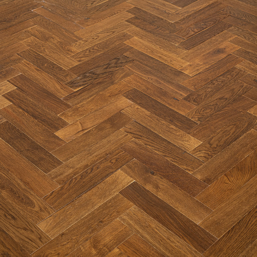 Roasted Oak Herringbone 14/3mm Engineered Wood Flooring