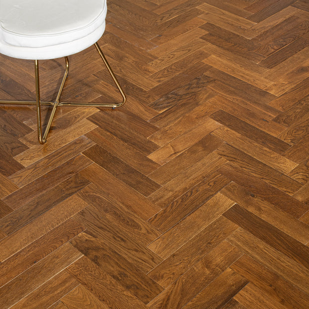 Roasted Oak Herringbone 14/3mm Engineered Wood Flooring