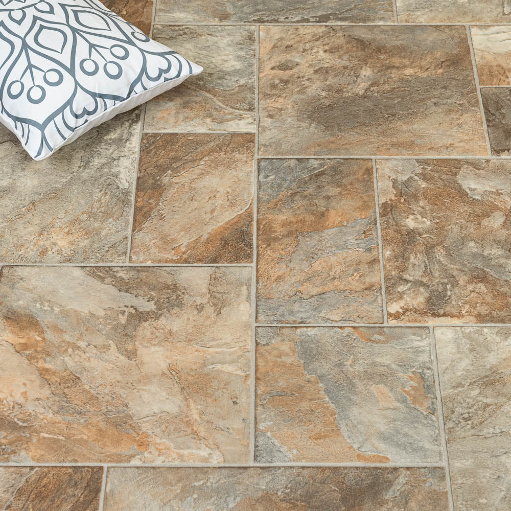Vinyl Outside Rocks Rocky 985 Ultimate Stone Vinyl Flooring | Lino | Online Carpets