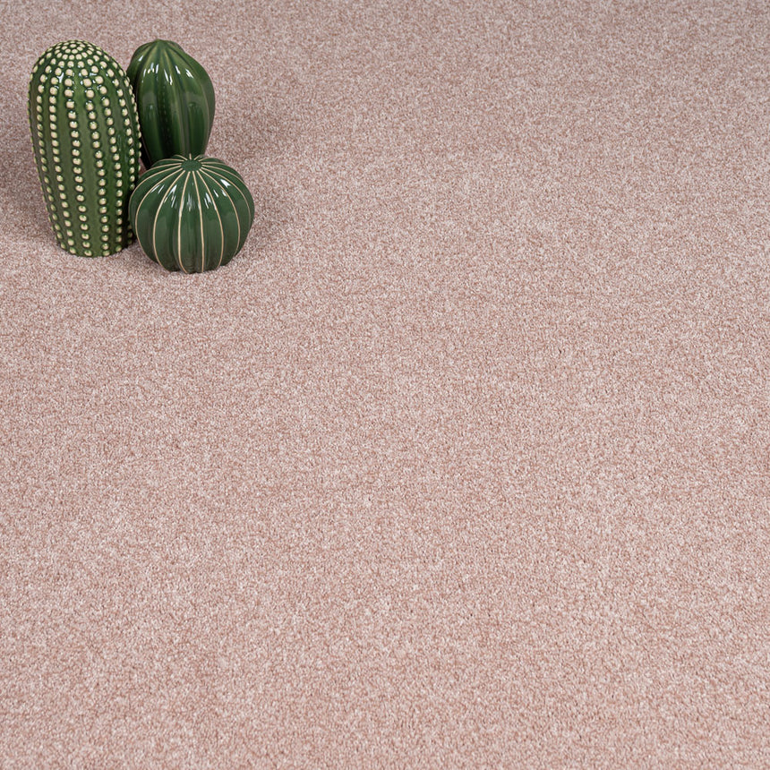 Rose Pink 12 Soft Noble Saxony Carpet Clearance