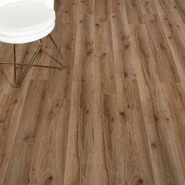 Rustic Dark Oak Aster Plank 5.2mm SPC Click LVT Flooring