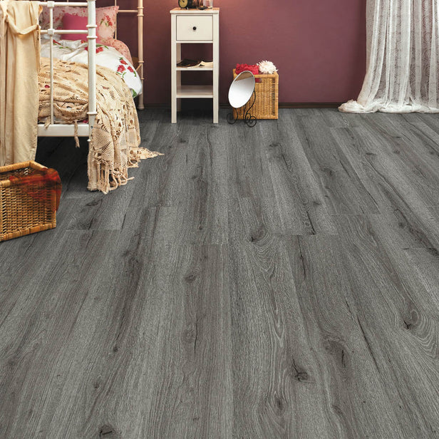Rustic Grey Oak Aster Plank 5.2mm SPC Click LVT Flooring