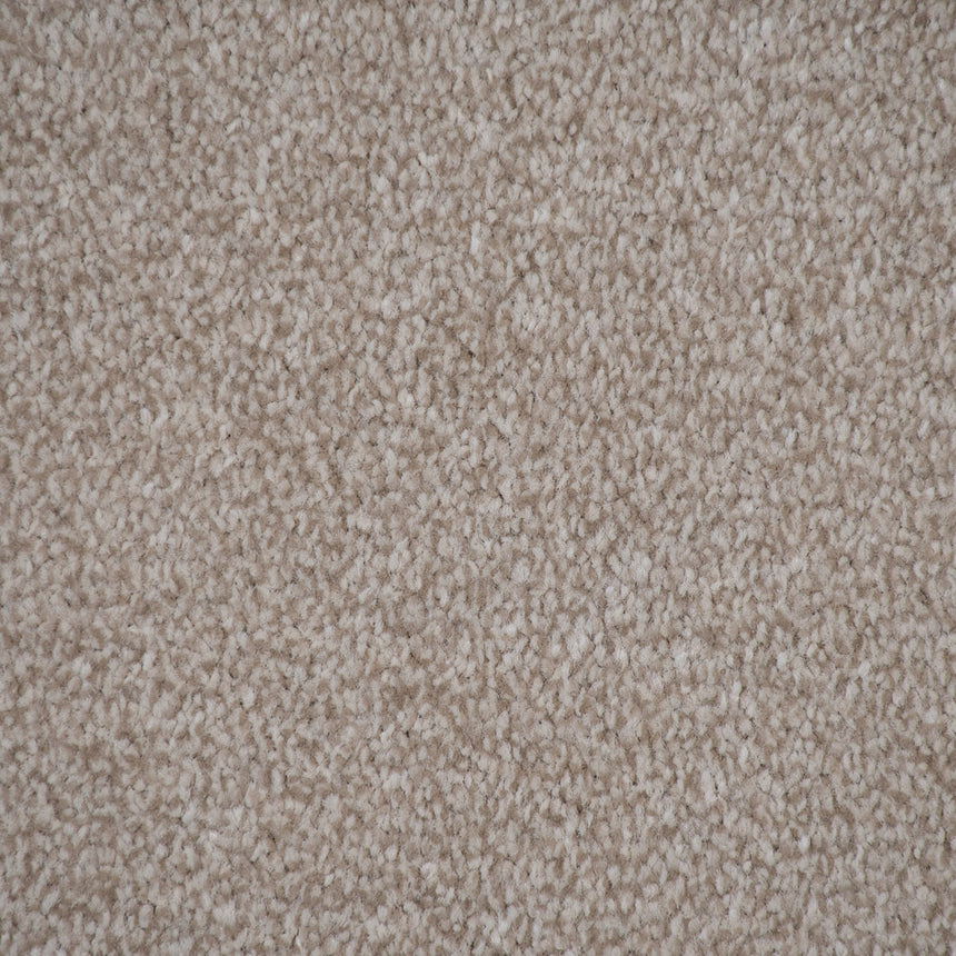 Sandy Beige Haven Saxony Premium Feltback Carpet