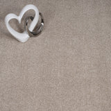Sandy Beige Haven Saxony Premium Feltback Carpet