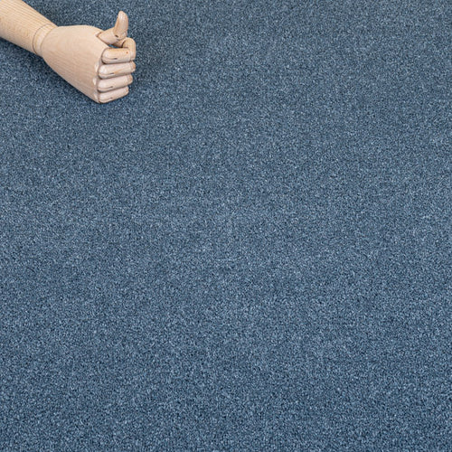 Sapphire Blue Lakeland Luxury Saxony Carpet
