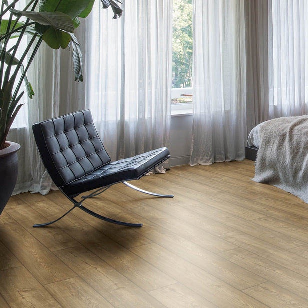 Scraped Oak Grey Brown IM1850 Impressive 8mm Laminate Flooring by Quick-Step