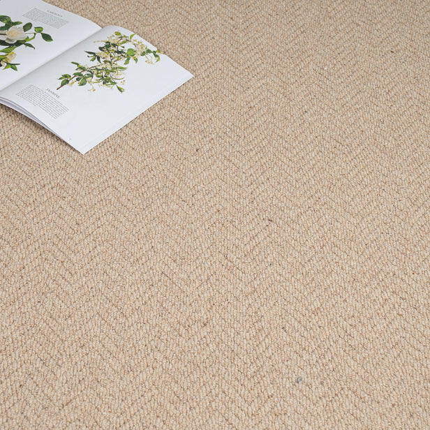 Shortbread Royal Sterling Wool Loop Carpet by Abingdon
