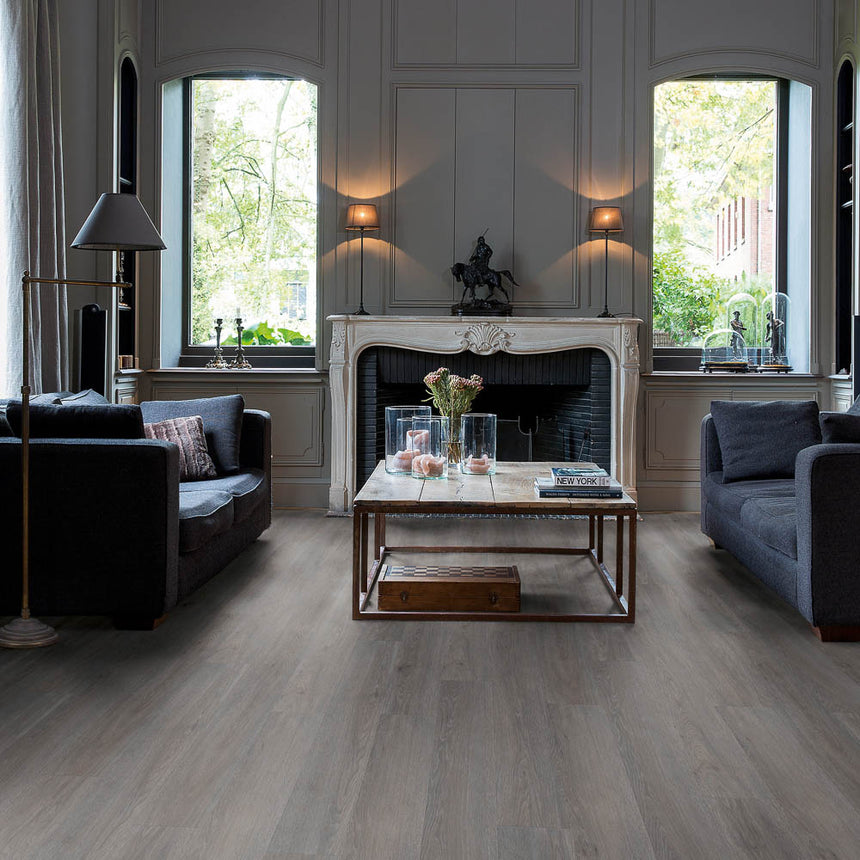 Silk Oak Dark Grey AVSPU40060 Blos Click LVT Flooring by Quick-Step