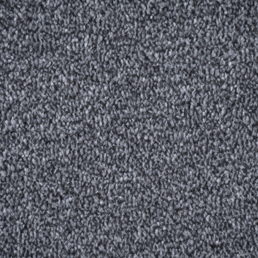 Silver Grey Haven Saxony Premium Feltback Carpet