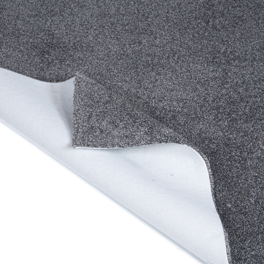 Silver Grey Haven Saxony Premium Feltback Carpet