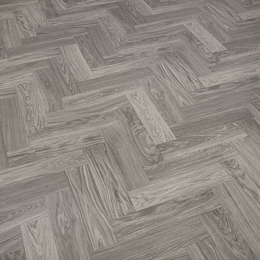Skane Herringbone Dim Grey Goliath 450 Vinyl Flooring by Tarkett