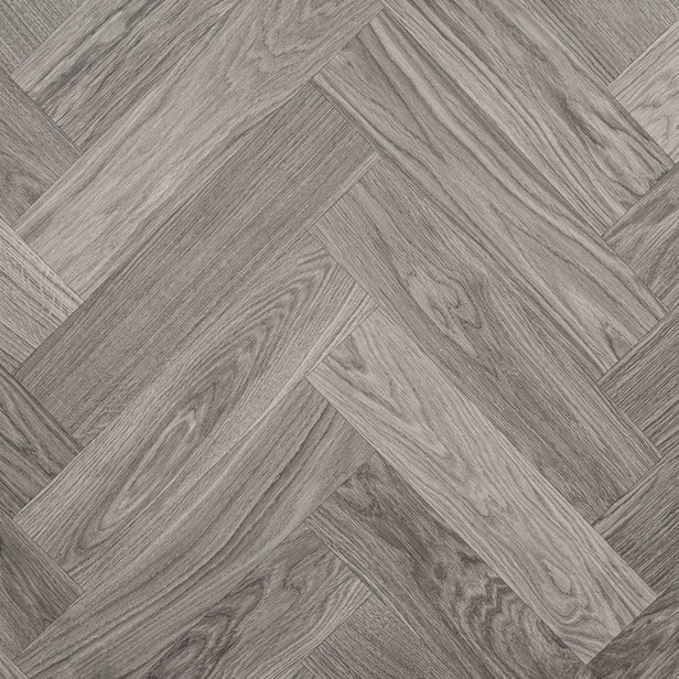 Skane Herringbone Dim Grey Goliath 450 Vinyl Flooring by Tarkett
