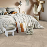 Skane Herringbone Dun Goliath 450 Vinyl Flooring by Tarkett