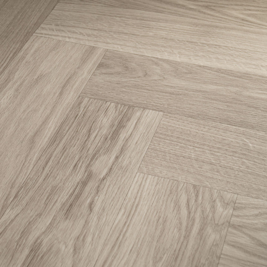 Skane Herringbone Dun Goliath 450 Vinyl Flooring by Tarkett