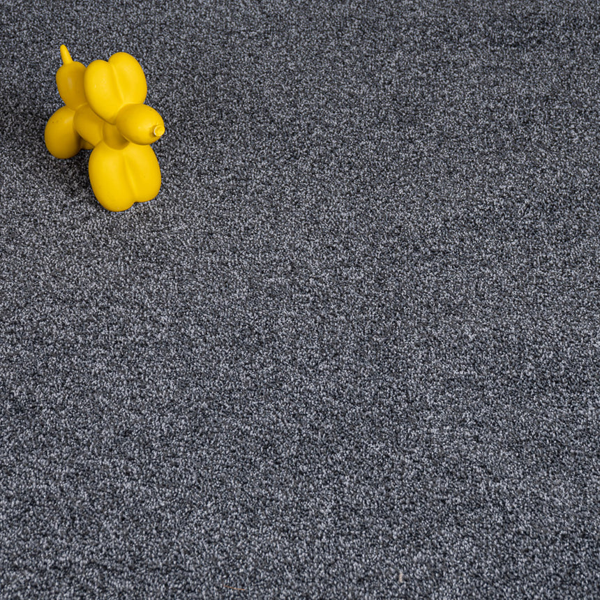 Slate Grey Haven Saxony Premium Feltback Carpet