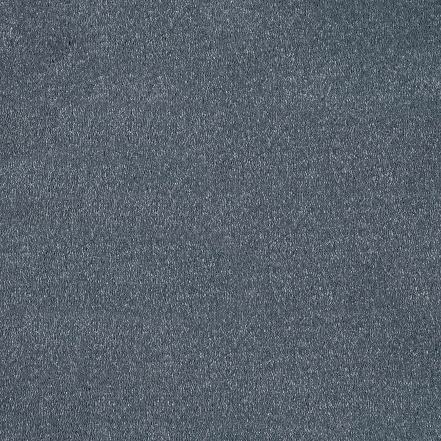 Steel Grey 81 Verdi Saxony Carpet 4.3m x 5m Remnant