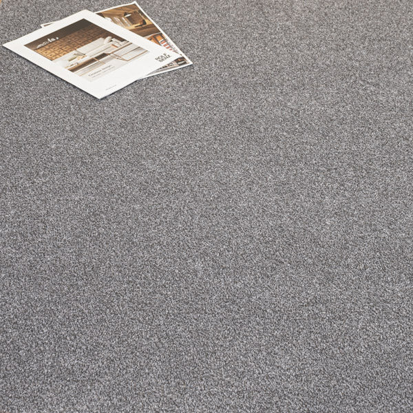 Steel Zephyr Saxony Carpet