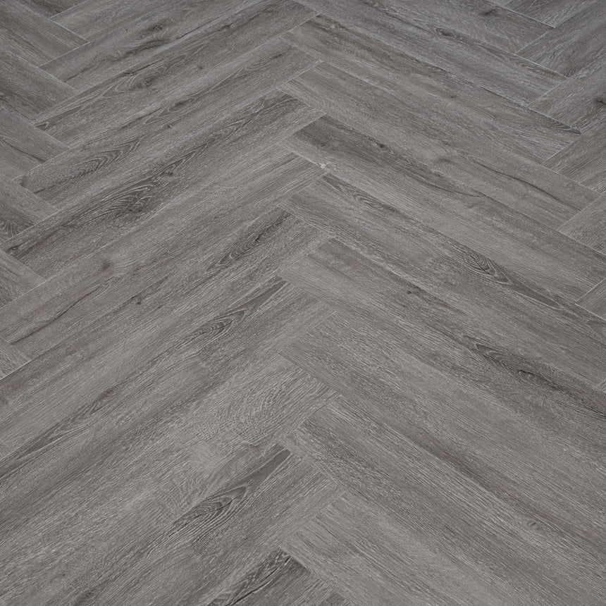 Storm Oak Prestige Herringbone 6mm SPC Click LVT Flooring