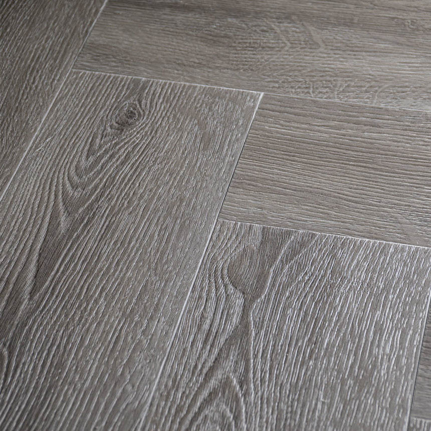 Storm Oak Prestige Herringbone 6mm SPC Click LVT Flooring