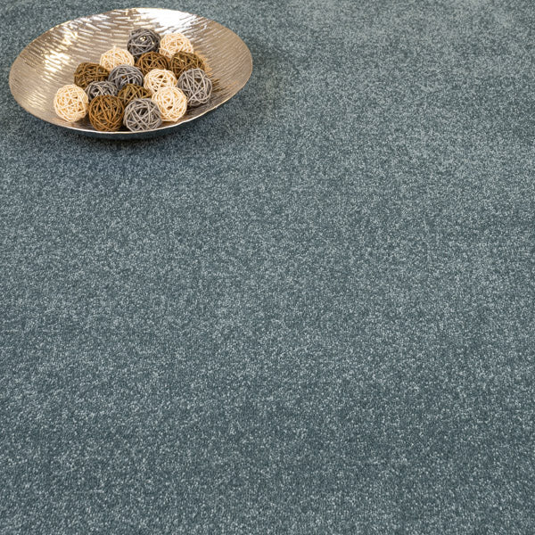 Teal Zephyr Saxony Carpet