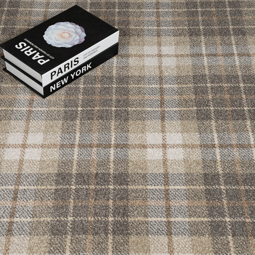 Tonal Plaid Midas Tartan Wilton Carpet