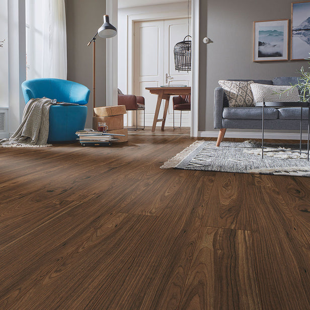Walnut Toscana D3070 Exquisit 8mm Laminate Flooring by Kronotex