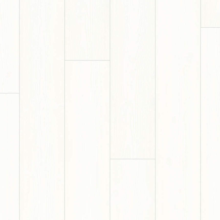 White Planks IM1859 Impressive 8mm Laminate Flooring by Quick-Step