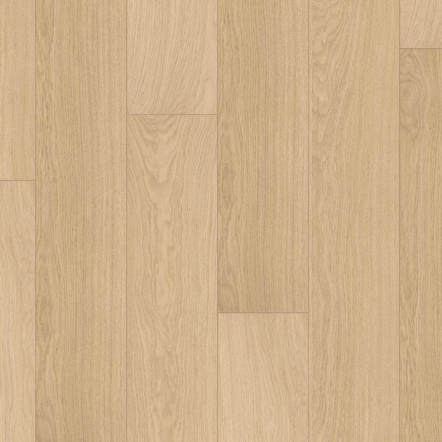 White Varnished Oak IM3105 Impressive 8mm Laminate Flooring by Quick-Step