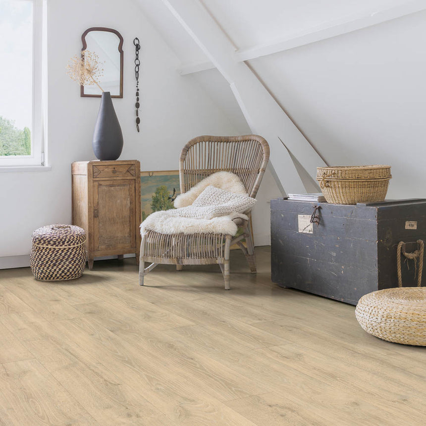 Woodland Oak Beige MJ3545 Majestic 9.5mm Laminate Flooring by Quick-Step