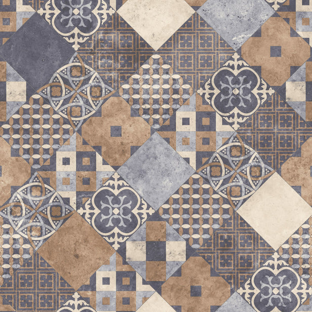 Zaragoza Tile Indigo Iconik 260 Vinyl Flooring