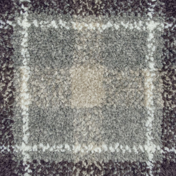 Chocolate & Grey Tartan Castle Wilton Carpet